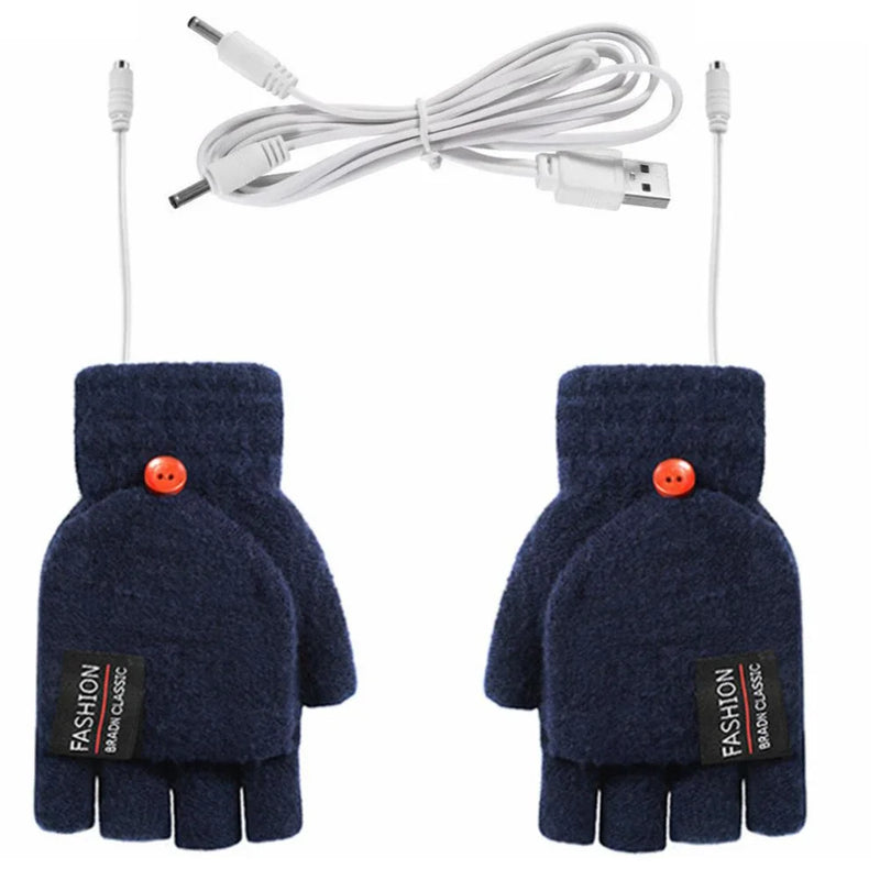 Danoz WinterSmart | USB Electric Heated Gloves | Double-Sided Heating | Convertible Design | Skiing, Tubing & Outdoors 🧤❄️