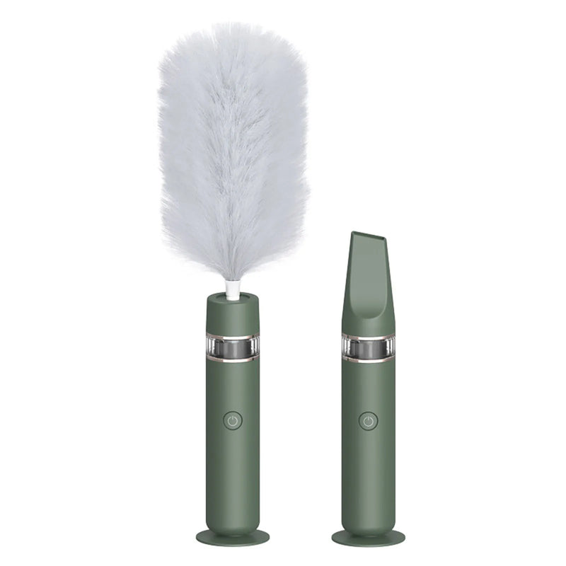 🌀 Danoz CleanSmart | RotoDuster 360° Electric Spin Duster | 2-in-1 Wireless Microfiber Dusting Brush & Vacuum | USB Rechargeable | Home, Car & Office Cleaning