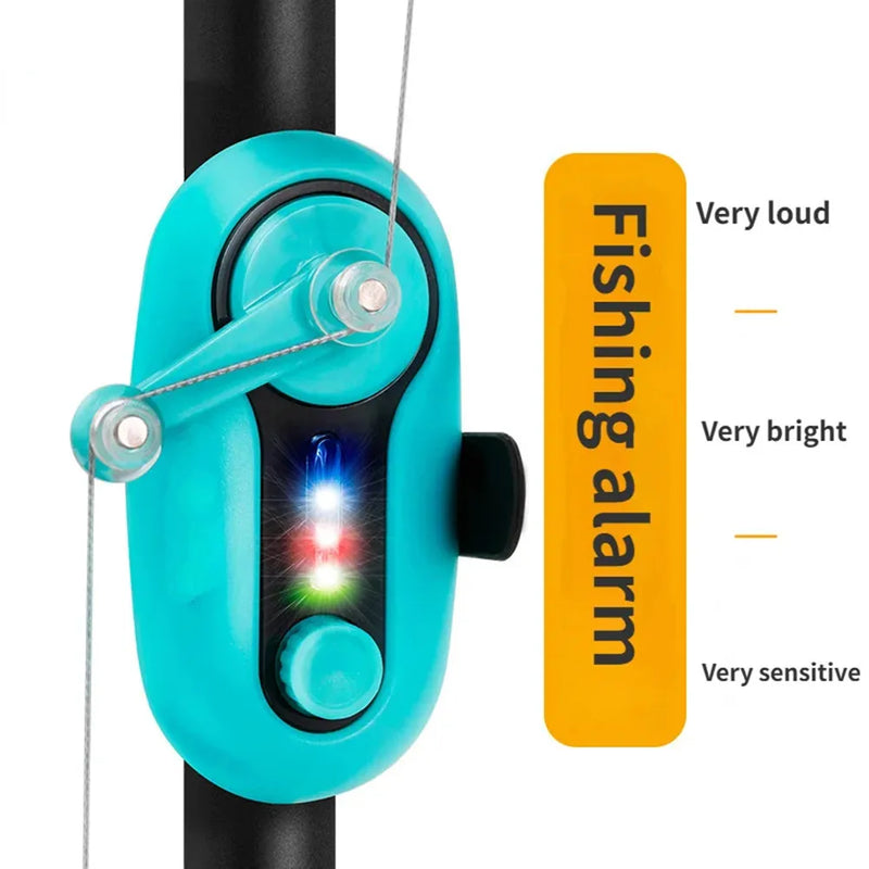 Danoz Fishing - Indicator light, bait, electronic buzzer, alarm, sound and light indicator, pole tip pliers, electric bell, outdoor fishing tool