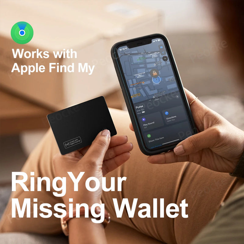 📍 Danoz TrackimoSmart | Wallet GPS Tracking Card | Apple Find My | Ultra-Thin | Wireless Charging | IP67 | iOS 14.5+ | 1 or 2 Pack