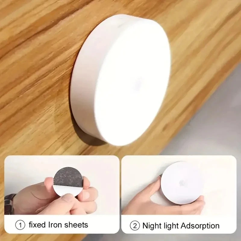 Danoz LightSmart - Motion Sensor Night Light - Wireless USB Charging LED Detector Lamp for Bedroom, Staircase, Closet, and Room Decor- Buy 1 Get 1 More!