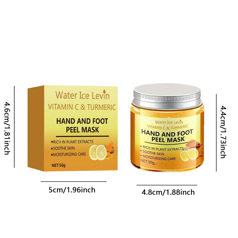 Danoz BeautySmart - Vitamin C and turmeric hand wax mask for hands and feet, smoothing skin, gently cleansing hand mask, illuminating hand skin - Buy 1 Get 1 Free!