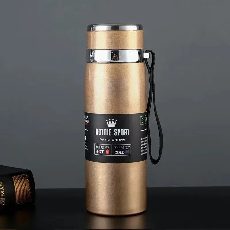 Danoz Direct - 1L Thermal Water Bottle Keep Cold and Hot Water Bottle Thermos for Water Tea Coffee Vacuum Flasks Stainless Steel Thermos Bottle