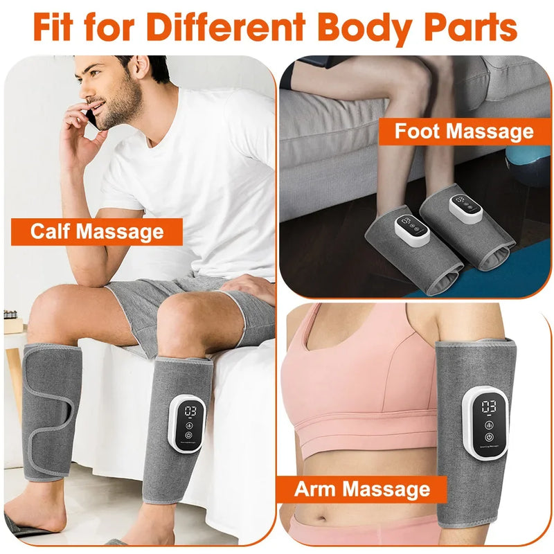 Danoz USB Chargeable Leg Calf Massager! With three fun modes and 360° air pressure, it perfectly massages and relaxes your muscles using gentle airbag vibrations - Buy 1 Get 1 Free!