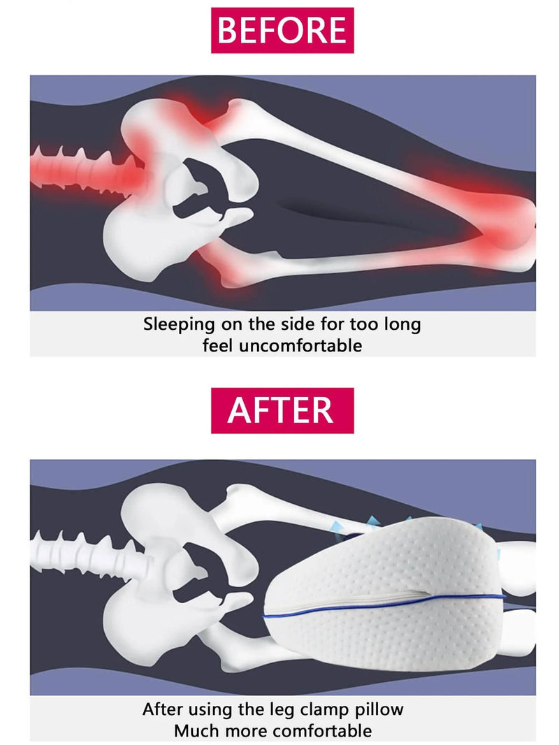 Danoz Bedroom - Leg Pillow Memory Cotton Slow Rebound Leg Pillow Side Lying Heart Shaped Memory Cotton Leg Pillow, Buy 1 Get 1 Free