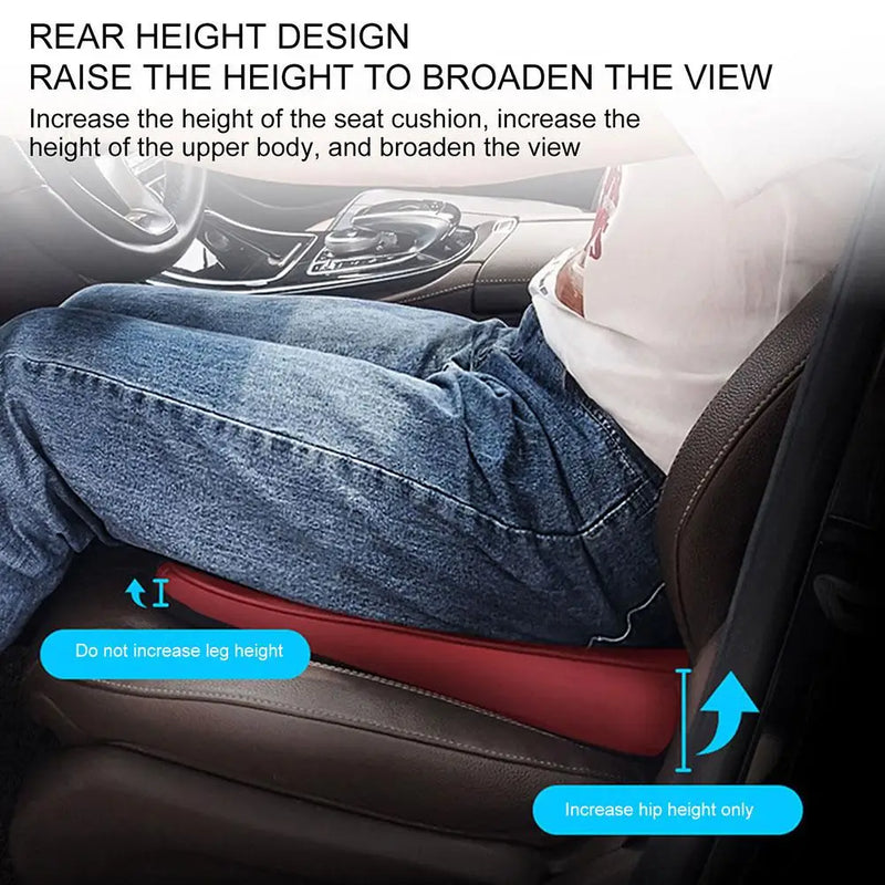 Danoz CaRide - Improve Driving Vision Ergonomic Design Extra Height For Car Seat Office Chair Car Seat Cushion Wedge Seat Cushions Butt Pad