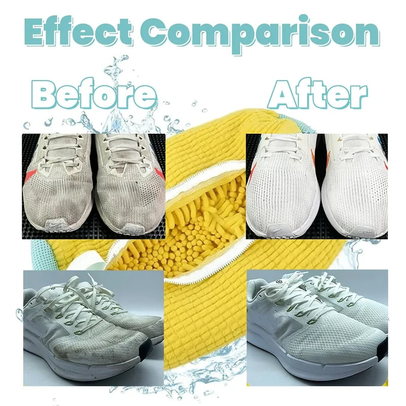 👟 Danoz CleanSmart | Durable Mesh Shoe Wash Bag | Plush Inner Lining | Auto-Lock Zipper | Washer & Dryer Safe | Travel Organiser | Blue, Grey & Yellow | 2 or 4 Pack ✨
