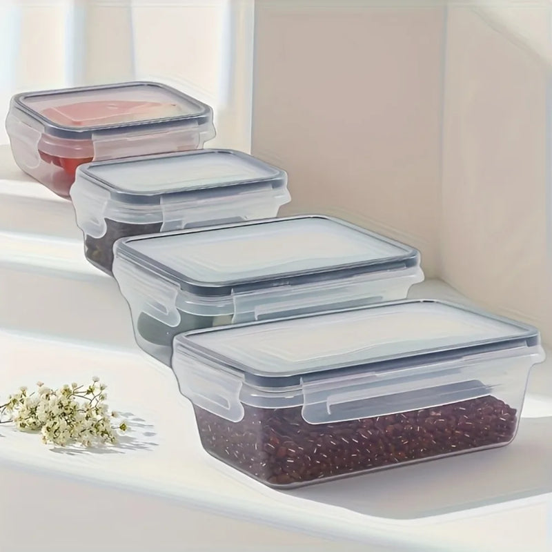 🍱 Danoz StoreSmart | 8pc BPA-Free Airtight Food Containers | Locking Lids | Microwave & Freezer Safe | PP Plastic | Dry Goods, Fruit & Veg