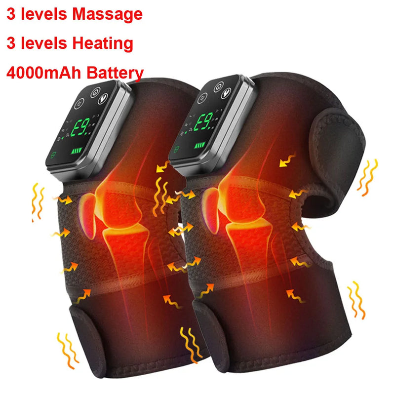 Danoz HealthSmart - USB Electric Heating Knee Massager Joint Elbow Knee Pad Shoulder Pad Vibration Knee Shoulder Massage