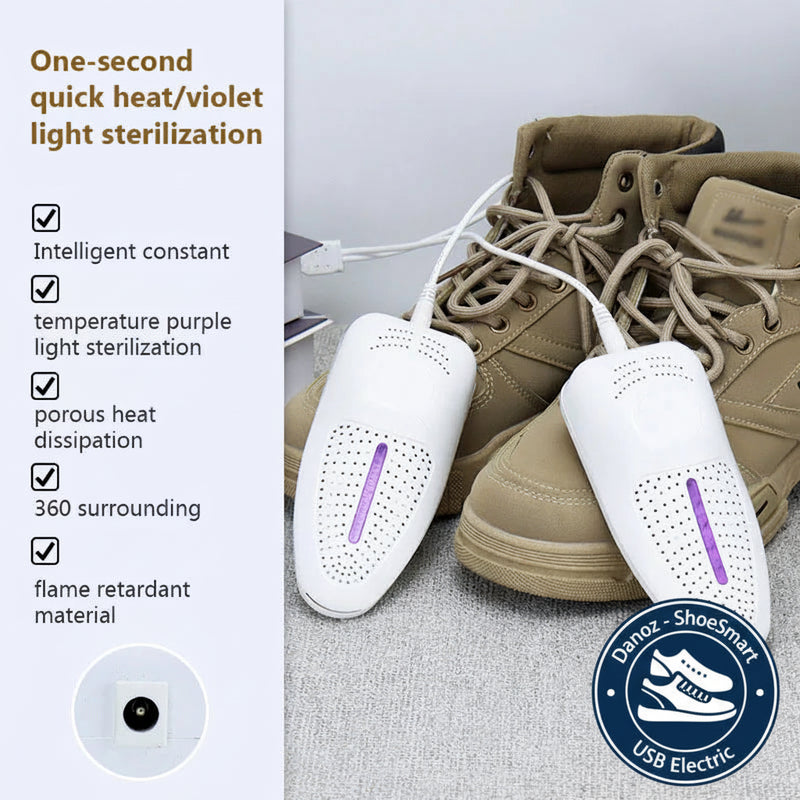 Danoz ShoeSmart - Electric Shoe Dryer USB Intelligent Quick Drying Deodorizing Sterilizing Dryer for shoes Home Shoe Warmer Heater Footwear Dryers
