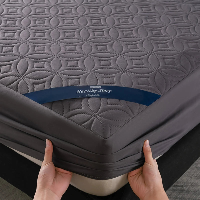 🛏️ Danoz SleepSmart | Ultrasonic Quilted Waterproof Mattress Protector | 30cm Deep Pocket | Antibacterial | Breathable | Noise-Free | 6 Colours | 12 Sizes ✨