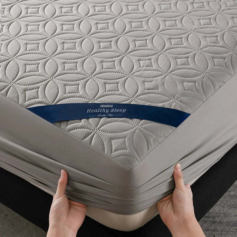 🛏️ Danoz SleepSmart | Ultrasonic Quilted Waterproof Mattress Protector | 30cm Deep Pocket | Antibacterial | Breathable | Noise-Free | 6 Colours | 12 Sizes ✨