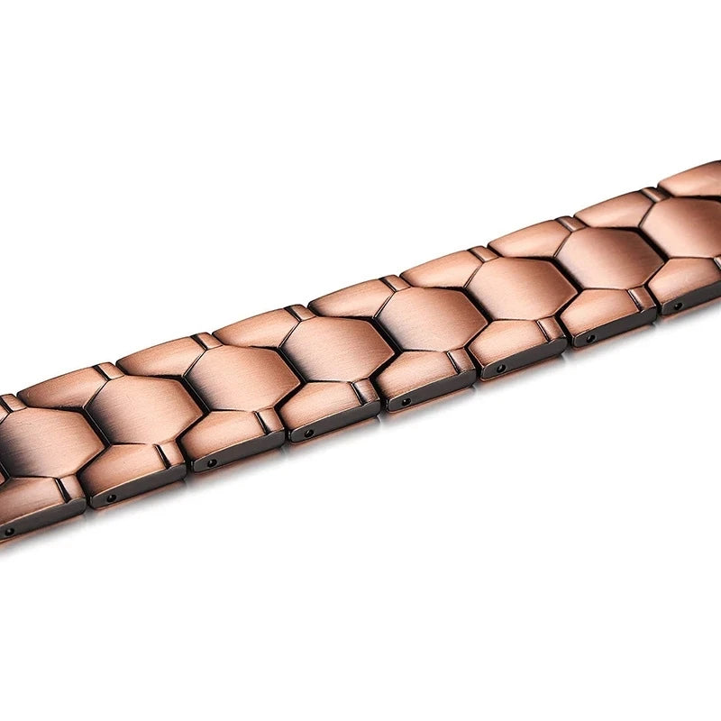 Danoz HealthSmart - Healing Healthy Copper Magnetic Bracelet for Men Arthritis Pain Relief Bio-Energy Blood Pressure Bracelet Health Bangle Jewelry - Buy 1 Get 1 More!