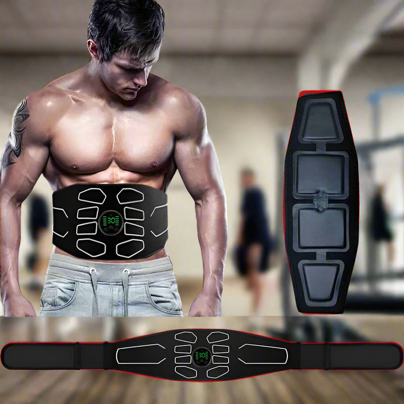 Danoz Fitness - EMS Abdominal Toning Belt Electric Muscle Stimulation Muscle Toner, Fitness Massager Waist Trainer Body Slimming Shaping