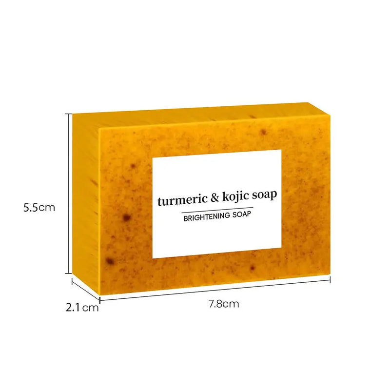 Danoz BeautySmart - 100g Turmeric Hand Made Soap, Lemon Kojic Acid Soap, Shower and Facial Soap body care 1/3/5pcs