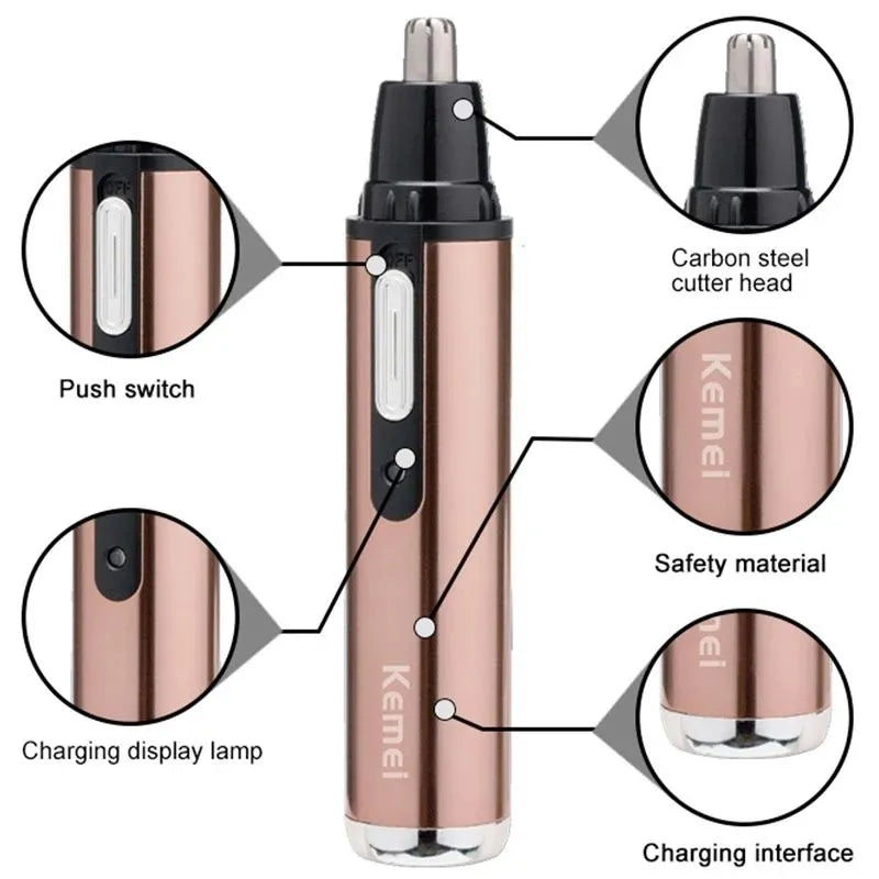 Danoz  - Rechargeable Electric All In One Hair Trimmer For Men Grooming Kit Beard Trimer Facial Eyebrow Trimmer Nose Ear Shaver