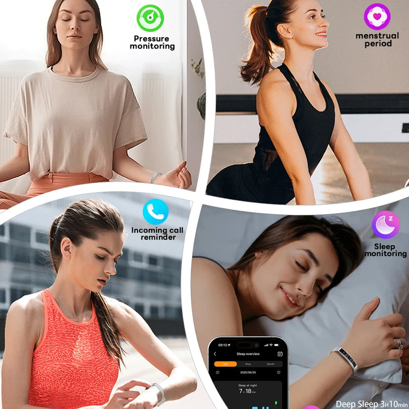 ⌚ Danoz WatchSmart | ChiBear Fashion Smart Bracelet | IP67 Waterproof | Heart Rate | Blood Oxygen | Sleep & Stress Monitor | Bluetooth 5.3 | Nx Wear App | 9 Colour Options