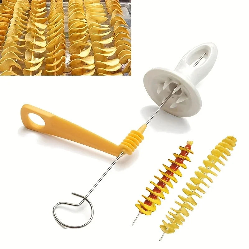 🌀 Danoz CookSmart | 6-Piece Stainless Steel Spiralizer Set | Spiral Potatoes, Carrots, Zucchini & More | Multi-Functional Veggie Cutter | Fun Healthy Cooking | Buy 1 Get 1 More! 👌✨