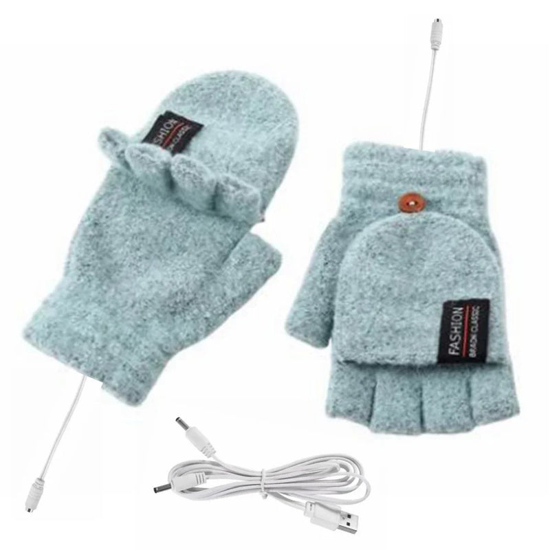 Danoz WinterSmart | USB Electric Heated Gloves | Double-Sided Heating | Convertible Design | Skiing, Tubing & Outdoors 🧤❄️
