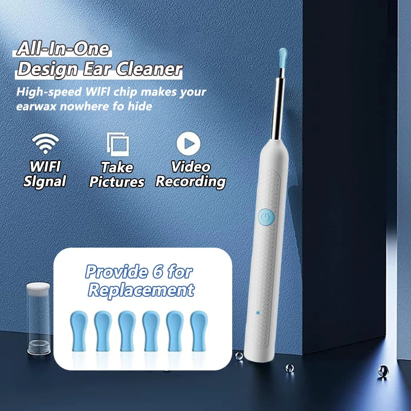 Danoz EarcareSmart - Visual Ear Wax Cleaner with Camera Safe Earwax Removal Endoscope with 5M Camera Luminous Otoscope Ear Cleaning Tools Ear Care - Buy 1 Get 1 Free!