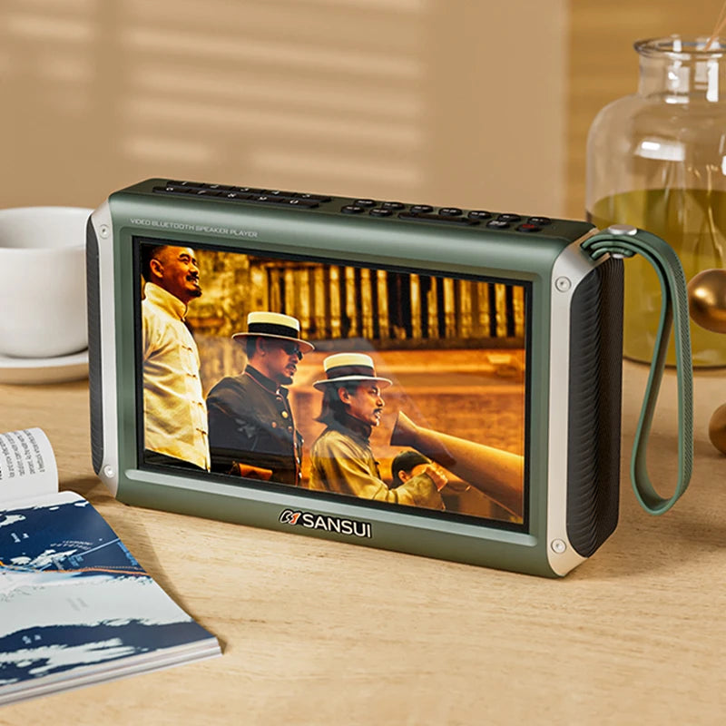 🔊 Danoz MediaSmart | ELEGIANT F53 Wireless Bluetooth Speaker | 4.3” LED Display | Bluetooth 5.3 | FM Radio | TF & USB Playback | 3600mAh | Portable ✨