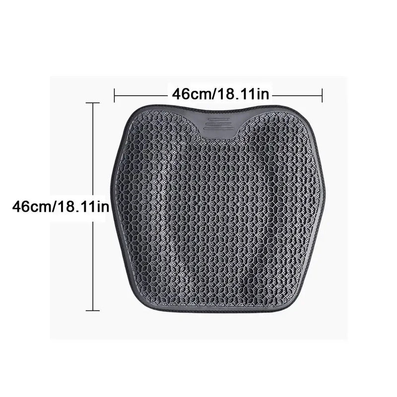🧘 Danoz SeatSmart | GelSeat3D Honeycomb Gel Seat Cushion | Cooling & Breathable | Pressure Relief | 46x46cm | Car, Office & Travel