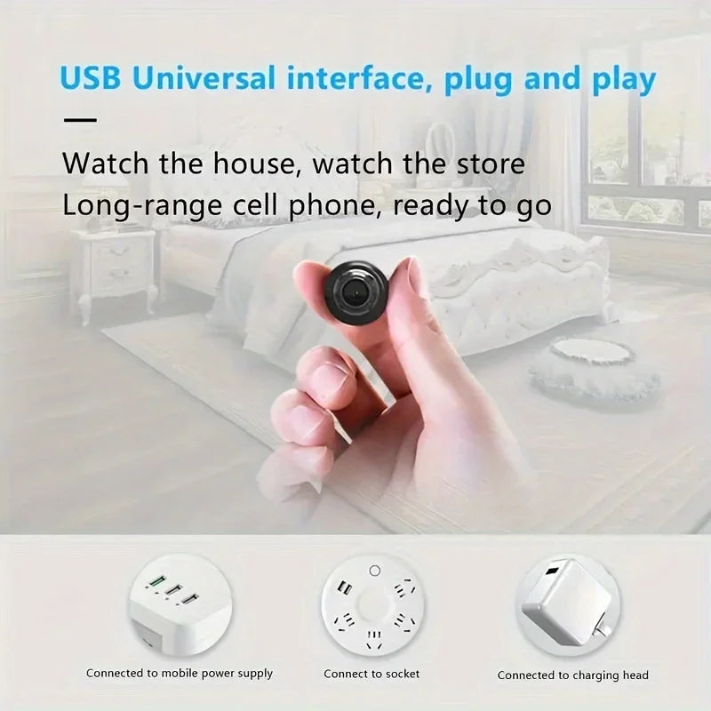 Danoz Smart 1080P HD Mini WiFi Camera is your perfect indoor security and baby monitoring solution - Buy 1 Get 1 Free!