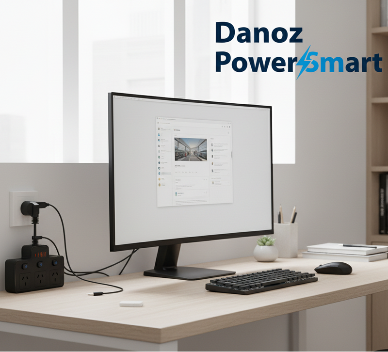 Danoz PowerSmart - Power Strip AU Multitap Wall Mounted Independent Switch Power Socket With USB C Charging Ports Network Filter Adapter - Buy 1 Get 1 Free!