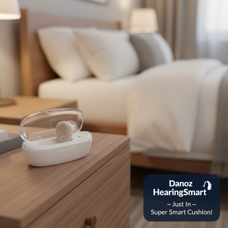 🦻 Danoz HearingSmart | Rechargeable Hearing Aids | Wireless Sound Amplifier | ITE Mini Invisible Design | Elderly & Hearing Impaired
