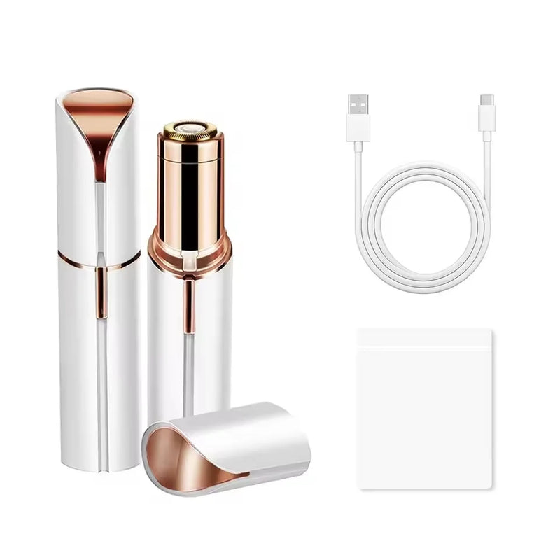 Danoz Beauty - Women's Hair Remover, Waterproof Shaver with LED Light, Suitable for Face, Bikini Area, Lips, Chin, and Upper Lip Fine Hair. USB