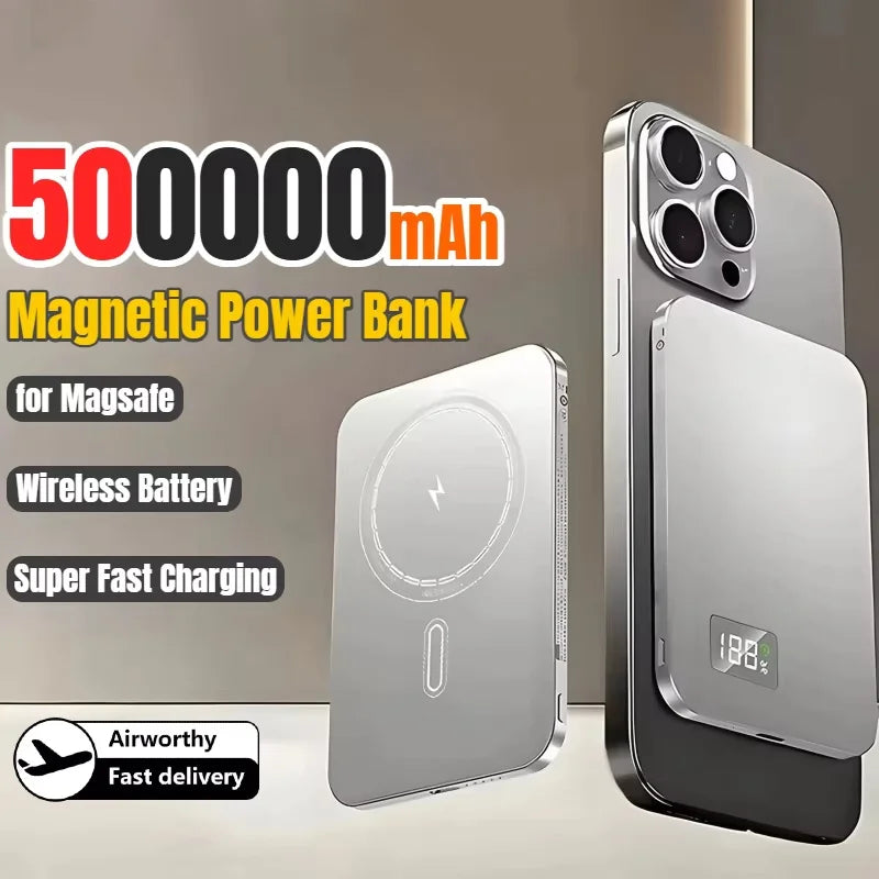 Danoz ChargeSmart - 50000mAh Magnetic Power Bank Portable Wireless PD22.5W Fast Charging External Battery for Magsafe for iPhone Samsung