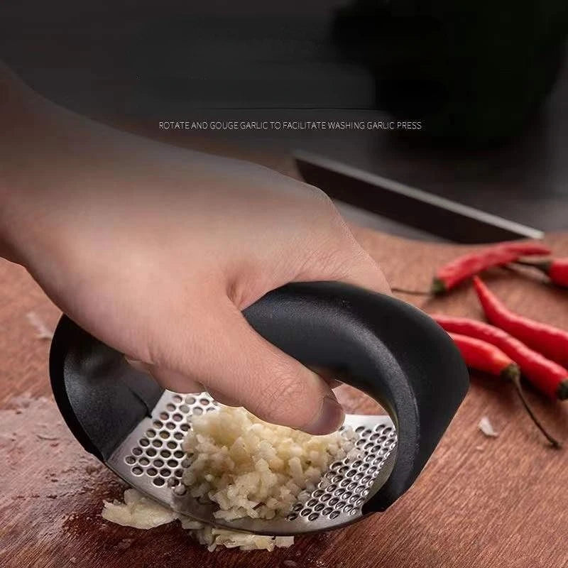 🧄 Danoz CookSmart | Stainless Steel Garlic Press & Mincer | Manual Crusher | No Peeling Needed | Easy Squeeze | Kitchen Must-Have | Buy 1 Get 1 More! 👌✨