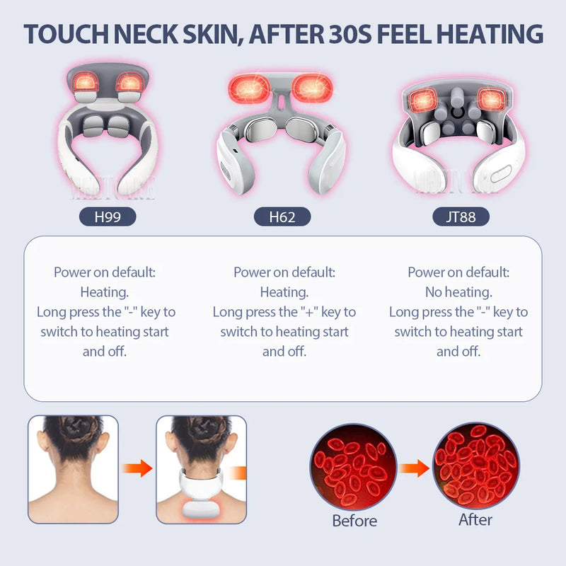 💆 Danoz MassageSmart | TENS Pulse Neck & Shoulder Massager | F6 Model | 16-Speed EMS Electric Cervical Massager | Drug-Free Pain Relief at Home