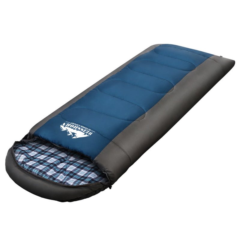 Danoz Camping - Weisshorn Sleeping Bag Single Thermal Camping Hiking Tent Blue -20°C