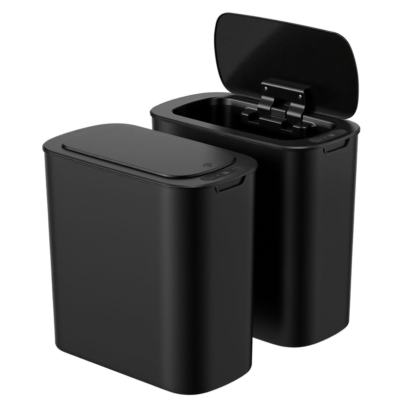 🗑️ Danoz CleanSmart | Devanti Motion Sensor Bin | 2-Pack | 11L | Touchless Auto Lid | Soft-Close | Slim Design | Kitchen & Home
