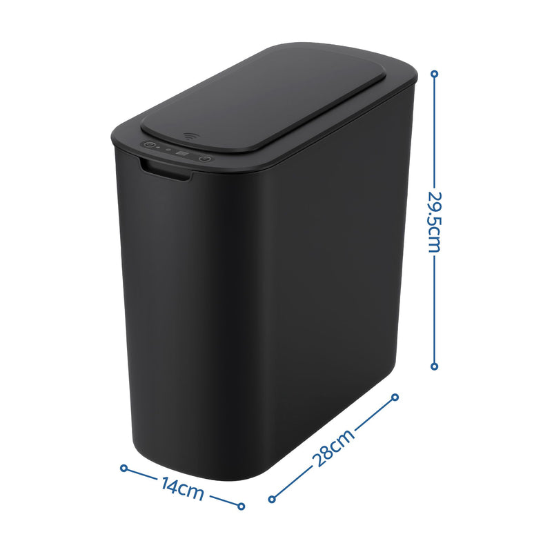 🗑️ Danoz CleanSmart | Devanti Motion Sensor Bin | 2-Pack | 11L | Touchless Auto Lid | Soft-Close | Slim Design | Kitchen & Home