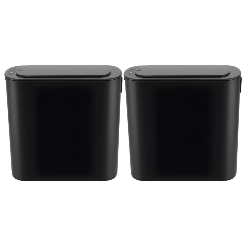 🗑️ Danoz CleanSmart | Devanti Motion Sensor Bin | 2-Pack | 11L | Touchless Auto Lid | Soft-Close | Slim Design | Kitchen & Home