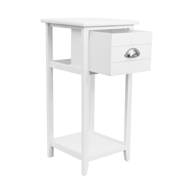Danoz Bedrooms 🛏️ Artiss Bedside Table Vintage - THYME White - Incl. Postage