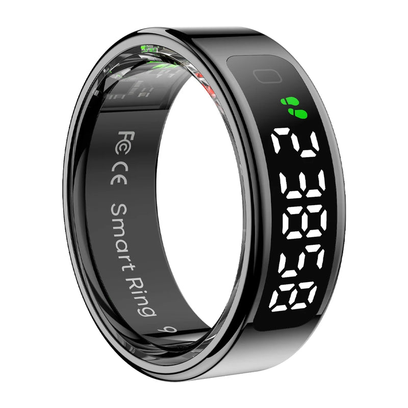 Danoz Smart - 2025 COLMI R12 Smart Ring with Display Screen and Touch, Wireless Charging, Health Manager, 5 ATM Waterproof For Men Women