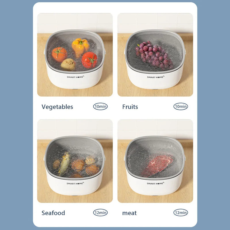 🥦 Danoz HomeSmart | Ultrasonic Vegetable & Fruit Washing Machine | Removes Pesticide Residues | Wireless | CE Certified