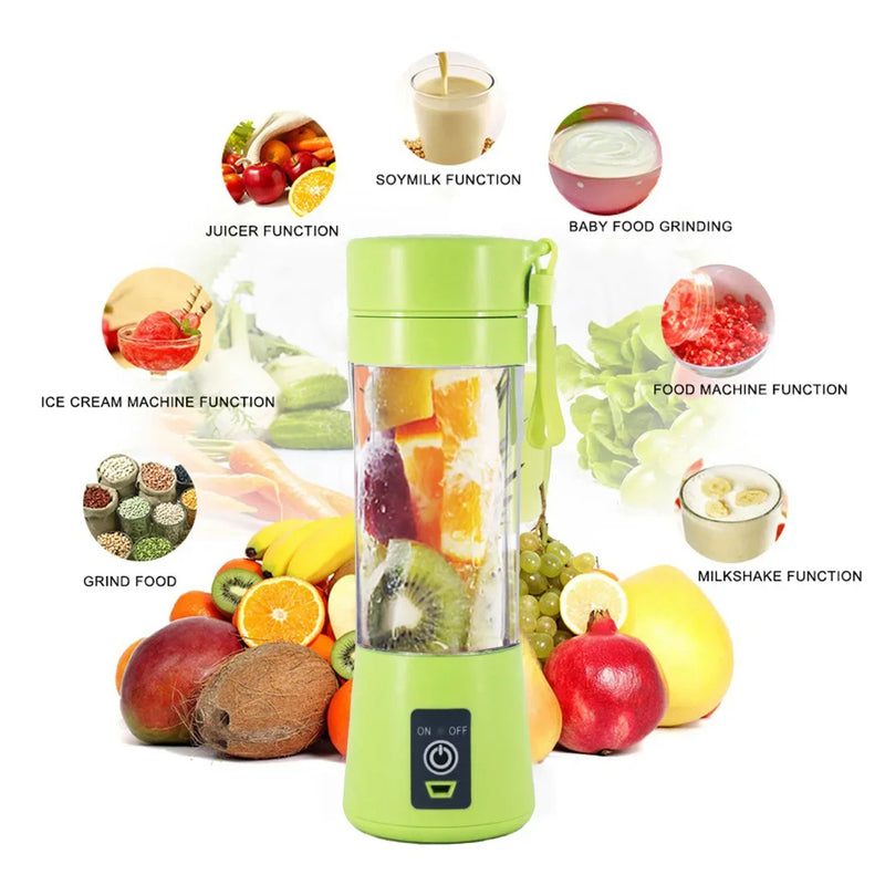 Danoz BlendSmart Blend'n'Go Portable Juicer Blender 🍹 | USB Rechargeable | 6-Blade Powerful Motor | 4000mAh Battery | Smoothies, Juice & Baby Food | Buy 1 Get 1 More!