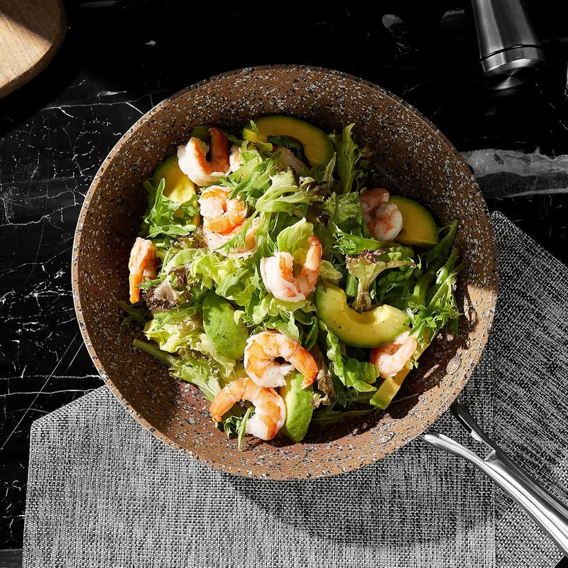 Add a pop of color to your cooking with Danoz DuraStone 26cm Forged Aluminum Fry Pan! incl. 5 years warranty