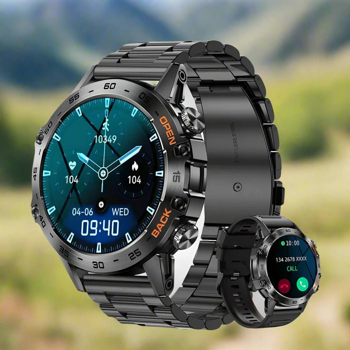 Boost your fitness and stay connected with Danoz Direct SuperSmartWatch ⌚ - MELANDA Steel 1.39" Bluetooth Call Smart Watch