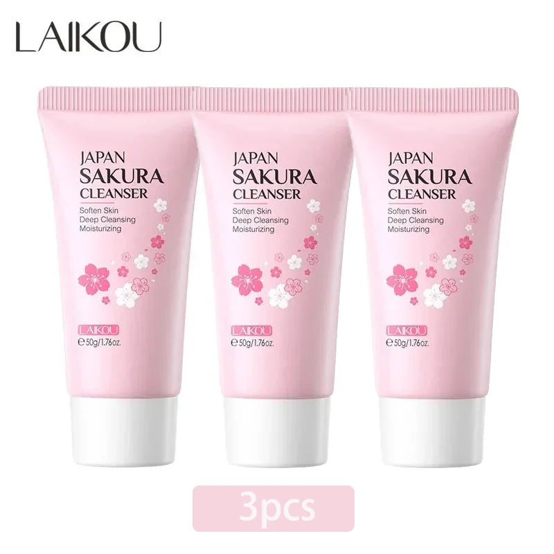 Danoz BeautySmart - Buy 1 Get 1 Free! LAIKOU Sakura Cleanser Gentle Deep Cleaning Oil Control for All Skin Type