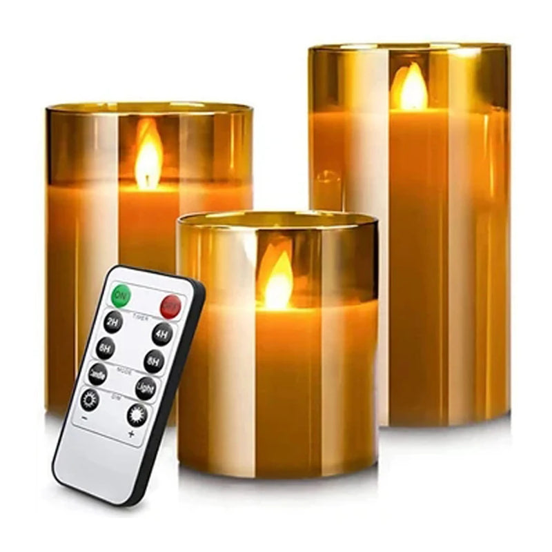 Danoz Lights - LED lights electronic candles LED candle decorations acrylic candles complete set of remote control timers Christmas and wedding
