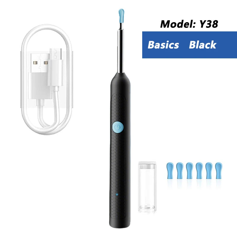 Danoz EarcareSmart - Visual Ear Wax Cleaner with Camera Safe Earwax Removal Endoscope with 5M Camera Luminous Otoscope Ear Cleaning Tools Ear Care - Buy 1 Get 1 Free!