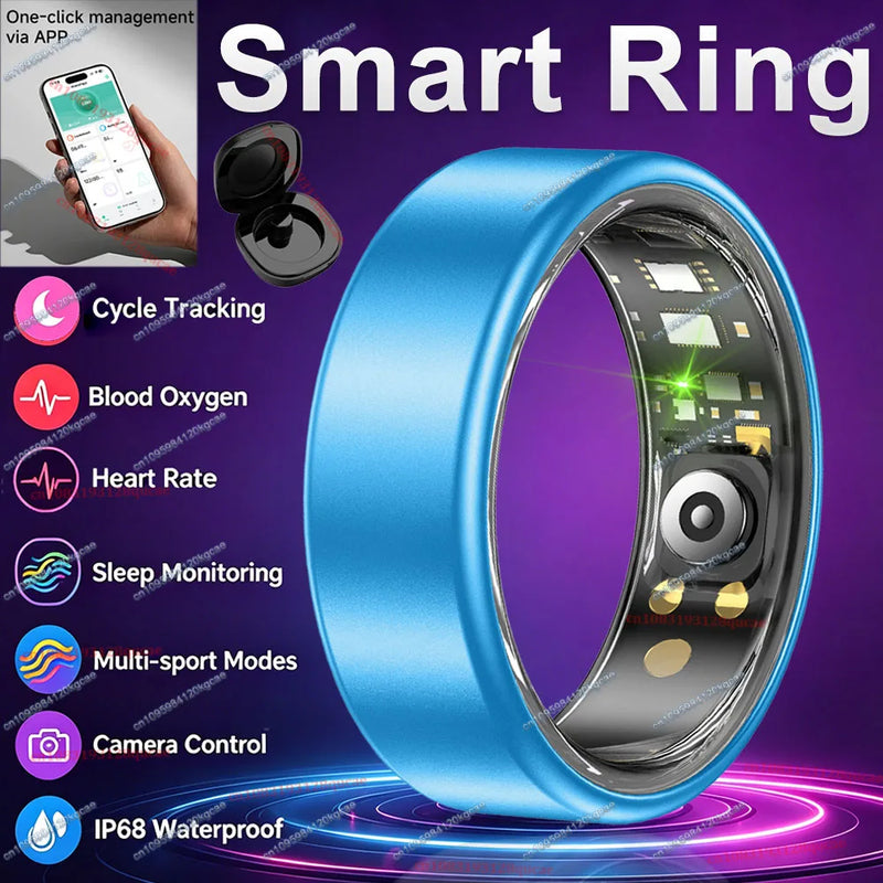 💍 Danoz TechSmart | Ola Esporte Smart Ring | Heart Rate SpO2 Sleep Monitor | IP68 | Multi-Sport | Female Cycle Tracking | Sizes 6–14 | Holiday Gift ✨
