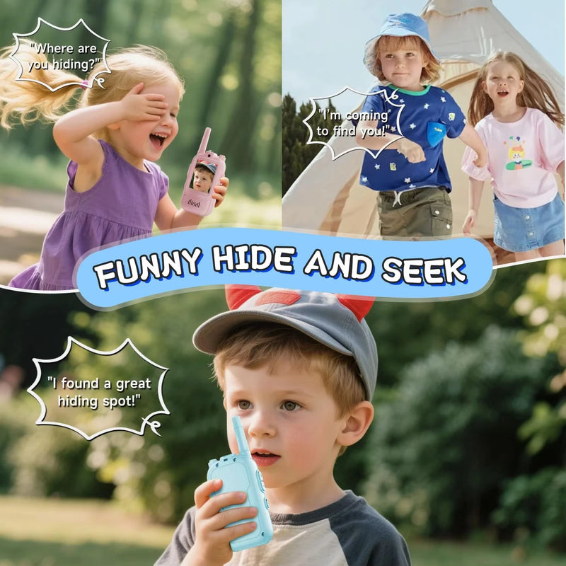 Danoz KidSmart – Talk, See & Adventure Together! USB Rechargeable Magecam Video Walkie Talkies for Kids – 2 Pack with HD Screen, One-Click Call & Fun Voice Effects – Buy 1 Get 1 More! 🎙️📹🎉