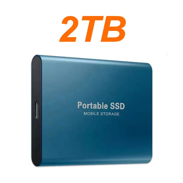 Danoz DeviceSmart - High-Speed External Hard Disk, 2TB 4TB Solid State Drive 1TB Hard Drive USB3.2/Type-C Mass Capacity Portable SSD for Laptop/PC