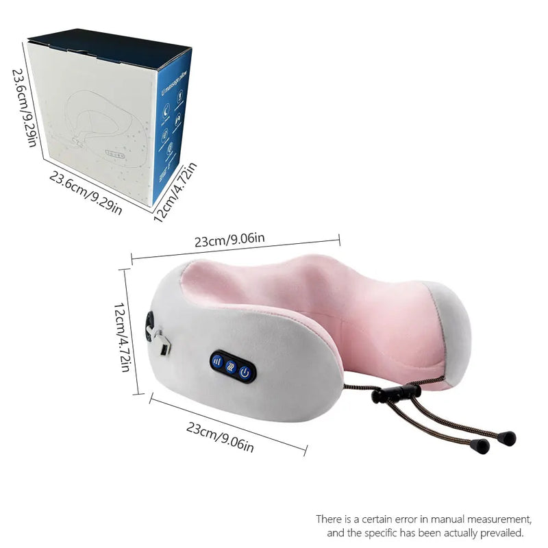 Relieve your neck and shoulder tension anytime, anywhere with Danoz Direct Neck Massager. Its U-shaped pillow design